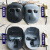 电焊面罩头戴式防烤脸焊帽电焊防护透气焊工焊工轻便透气面罩 新型灰色罩体+墨绿+透明+绑带