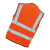 安大叔A708反光背心针织布面料亮反光材料多口袋款汽车交通安全警示反光马甲荧光橙M