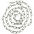 筑筠 链条 金属铁链链条 304不锈钢防盗链锁  单位/条 直径4mm长10米 