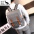 酷奇袋鼠（KUQIDAISHU）新款双肩背包学生休闲皮带装饰背包牛津布韩版书包通勤旅行运动包 酒红色