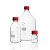 欧冕实验室德国进口肖特透明储酒神器PBT红盖试剂瓶50 100 250 500ml密封PTFE垫片 肖特GL45红盖-带PTFE垫片