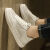 KMKQ冰丝网面男鞋夏季透气薄款空军板鞋小白鞋英伦风鞋子男潮鞋 白色（网面款） 39 运动鞋码