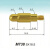 pogopin针电源M3螺纹式弹簧顶针弹性触点电池导电探针连接器伸缩 M257(M3)2.95mm 1.0=70g 黄铜