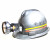 安全帽矿灯头盔煤矿工专用井下施工头灯强光潜水充电LED防水 铝合金100小时白光大容量超防水