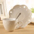 德国品质几水杯套装 浮雕陶瓷日式咖啡杯套装 白色蕾丝蝴蝶夫人复  200l 0ml