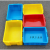 加厚塑料周转箱工业筐物料零件盒红黄蓝绿色框工具收纳箱  绿色 470*300*160