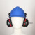 初构想挂安全帽耳罩隔音降噪防噪音消音工厂工业护耳器插挂式安全帽专用 隔音耳罩+安全帽(红 隔音耳罩塑料支架(卡扣式)