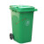 适用于 船用垃圾桶 户外垃圾桶大号分类240升塑料商用室外120工业 240L特厚桶带盖升级轮轴 默认绿