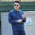 谋福（CNMF） 男春秋劳保服 牛仔工作服套装 耐磨耐脏电工服 （深蓝色） 2XL 