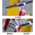 质尊 伸缩围栏 可移动式电力围栏 隔离绝缘施工围挡 道路安全防护栏杆 玻璃钢管式 红白 可伸3米