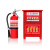 工地安全警灭火器标签标识牌消防栓消火栓使用方法贴纸放置点地贴 灭火器使用方法-1(5张) 15x30m