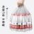 加品惠 平口式垃圾袋50*60cm大号加厚塑料袋厨房客厅办公垃圾袋120只白色GY-3073