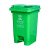 60升塑料垃圾桶脚踏带盖新农村改造家用小型四色分类桶不含税运 蓝色