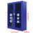 汉诺鑫威蓝色1.6m应急器材装备柜门卫室保安器材架盾牌柜安防柜含器材