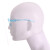 舒士 防护面罩面屏 防灰防尘防飞沫防液体喷溅全脸防护面具头罩头套 隔离眼镜架 YB206-1 S18