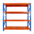 晶立凡 蓝橘色仓储货架三层 单层3t 定制 主架高3.5m*长2.8m*宽1.3m
