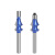 8柄双轴承木工铣刀具一条线级闪银蓝带线条修边刀头 8xR1.5不带轴承