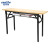 金诗洛 K5495 长条折叠桌 工厂展会议餐厅培训辅导条形桌 黄纹色160*40*75cm