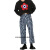 高田贤三（KENZO）SS23 图案印花连帽运动卫衣 男款 黑色 黑色 XL