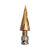 宝塔钻头高钴电动扳手金属铝木工多功能阶梯转头锥形开孔器扩孔器 直槽4-32（十五阶）+150延长杆