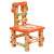 乐智由我拧螺丝玩具鲁班椅拆装椅修理组合敲击套装儿童智力玩具男孩女孩节日生日礼物 橙色工具椅