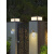 宏迪莱扁平太阳能柱头灯现代简约户外防水庭院别墅围墙 空白款/太阳能+接电[15cm