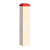 HUAIFENG/淮风PVC地埋警示柱 PVC 15×15×90cm 红色柱帽 白色柱体 燃气供水管道地埋电缆标志桩警示桩