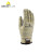 代尔塔202016防切割手套 5级拇指加强加厚耐磨抗撕裂耐高温100度劳保工作手套 黄灰色 9