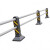 护栏机非小区交通围栏栅栏道路市政公路隔离安全城市人行道杆 1.2米高1米价格