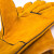冰禹 牛皮手套 隔热防烫焊工专用手套 耐磨耐撕裂劳保手套 电焊防护手套 黄色长款