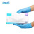ANSELL安思尔 447X一次性丁腈橡胶手套 无粉加厚乳胶食品级餐饮检查防护 定做 蓝色 XL码 100只/盒