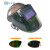 约巢热浪RL-280自动变光面罩电焊面罩安全帽太阳能参数调焊工头盔翻盖 护罩全黑款式+深灰色安全帽+ 带10外2内片2电子