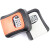 赫思迪格 JG-1403 密码钥匙盒 大门猫眼壁挂式金属密码盒子 装修钥匙盒密码锁 红色