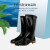 双安 BS001 PVC模压靴红叶PM95耐磨耐油食品靴雨鞋黑色46码1双装