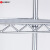 川井（WELLAND）网层货架 三层线网镀铬置物架工业级电镀线棒收纳储物架 单层承重250kg  45*45*120cm