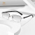 万金宝近视眼镜框男士钻石切边眼镜商务可配平光有度数眼镜男MA-5012 搭配1.61折射率镜片