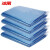 冰禹 BYjj-145 垃圾分类加厚垃圾袋 彩色大号干湿垃圾分类袋 彩色塑料平口袋 蓝色80*100（50个）