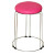 定制适用圆凳子塑料餐桌凳简约时尚高圆凳方凳加厚钢筋凳套凳 红色 加厚红皮面