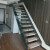 圣芙尼玻璃护栏楼梯阁楼复式室内家用别墅成品loft网红双梁钢木楼梯定制