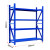 京酷 仓储货架150*50*200cm 轻型钢制置物架仓库超市货架展示架 120kg/层蓝色四层主架