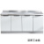 橱柜简易不锈钢厨房厨柜组装经济型一体灶台柜租房水槽柜 1.4米平面款