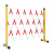 从豫 玻璃钢绝缘伸缩围栏 可移动式安全隔离防护栏 1.2*6米加厚款10.6kg 一套价