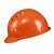 曼德锐安全帽工地男国标abs加厚透气夏施工玻璃钢头盔领导工程定制印字 豪华五筋款（橙色）（按钮）