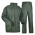分体绿雨衣橄榄绿抢险救援户外保安执勤制式徒步雨衣 单位绿雨衣有口袋 XXXL