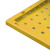 圣极光五金工具挂板货架洞洞板车间整理板可定制G3687黄色1米