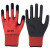 双源手套劳保皱纹耐磨防滑橡胶乳胶塑胶工地耐用 558平挂（红色） 5双装