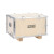 物流木箱定制钢带包边胶合板出口包装箱免熏蒸物流快递打包可拆卸木箱 乳白色7mm板材定做