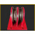 国标起重天轮地轮定滑轮饼钢丝绳导向轮轴承钢轮式滑轮组定做 0.5T双轮地轮(直径80)