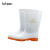 趣行 白色雨鞋 中筒（36-46码） 男女款胶鞋防水防滑防油耐酸碱户外雨鞋厨房防水靴