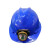 救援安全帽带头灯 抢险头盔充电安全帽矿工帽带灯安全帽矿灯盔煤矿工专 矿灯+PE红色安全帽